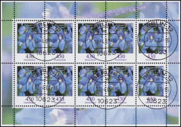 2435 Blume Feldrittersporn 430 Cent - Kleinbogen Tagesstempel BERLIN 12.4.07 - 2001-2010