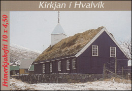 Färöer-Inseln Markenheftchen 14 Kirche Von Hvalvik, ** Postfrisch - Färöer Inseln