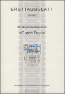 ETB 20/1980 Johann Kinau, Gorch Fock - 1974-1980
