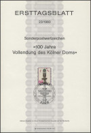 ETB 23/1980 100 Jahre Vollendung Des Kölner Doms - 1974-1980