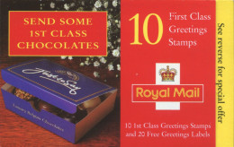 Großbritannien-Markenheftchen 115 Grußmarken Schokolade 1997 **/MNH - Markenheftchen