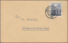 396 Tag Der Briefmarke 1953 Als EF Auf Brief DRESDEN 17.1.1954 Nach Berlin-Tegel - Dag Van De Postzegel