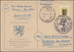 SSt FRECHEN 17.11.1955 Zur 2. Ausstellung Auf Schmuck-Drucksache 1. Ausstellung - Philatelic Exhibitions