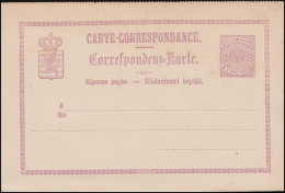 Luxemburg Postkarte P 6 Wappen Im Kreis Doppelkarte 6/6 C., Ungebraucht ** - Other & Unclassified