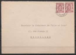 L. Affr. N°715 X2 Càd "POSTES-POSTERIJEN / 22-8-1945 / B.P.S.11" (bureau Militaire Forces Belges En Allemagne) Pour BRUX - Storia Postale