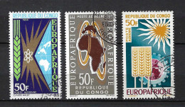 CONGO Ca.1966: Lot D' Obl. "Europafrique" - Afgestempeld