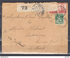 Censuur Brief Van Loo Naar Sas Van Gent (Nederland) Via Engeland - 1912 Pellens