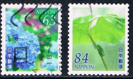 Japon - Hortensia 11007 + Grenouille 11022 (année 2023) Oblit. - Used Stamps