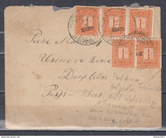 Brief Van Postes Militaire Belgique Belgie Legerpost Naar Dorplein - 1894-1896 Esposizioni