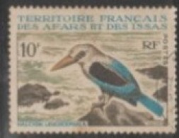 1967 DJIBOUTI (  French Colony-Afars And Issas) USED STAMP ON BIRD/Halcyon Leucocephala-Kingfishers - Pics & Grimpeurs