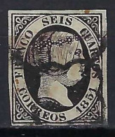 ESPAGNE Ca.1851: Le Y&T 6 Obl. - Usati