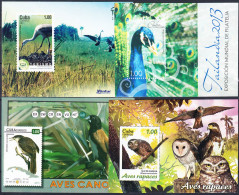 CUBA 2011; 2013; 2015; 2017, FAUNA, BIRDS, FOUR MNH BLOCKS With GOOD QUALITY, *** - Nuovi