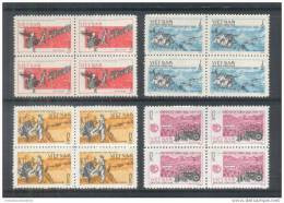 Blocks Of 4 North Vietnam Viet Nam MNH Perf Stamps 1964 : 10th Anniversary Of Dien Bien Phu Victory (Ms144) - Vietnam