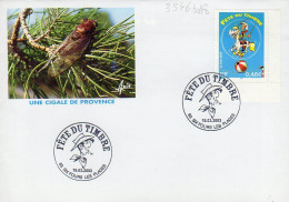 France 3546 Fdc Fête Du Timbre, Lucky Luke, Cheval, Cirque, Cigale, Insecte - Stripsverhalen