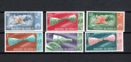 Maldives 1966 Space, Set Of 6 MNH - Asia
