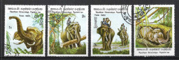 LAOS Ca.1982: Lot D' Obl. "Elephants" - Elefanti