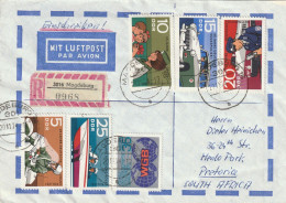 Germany DDR Cover Einschreiben Registered - 1970 1973 1968 - People’s Police Trade Union Unions Leipzig Fair - Lettres & Documents