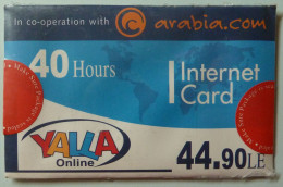 EGYPT - Internet Card - Arabia.com - YALLA Online - 40 Hours - Mint - Egipto