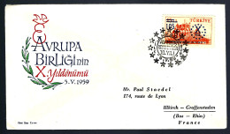AVRUPA BIRLIGInin - X.yildönümü - 5.V.1959 - Storia Postale