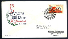 AVRUPA BIRLIGInin - X.yildönümü - 5.V.1959 - Covers & Documents