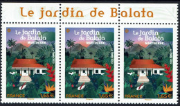 FRANCE 2022 - Le Jardin Botanique De Balata - Martinique - Bande De 3 HDF Avec Texte  - YT 5578 Neuf ** - Unused Stamps