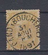 BELGIË - OBP - 1884/91 - Nr 50 T0 (GAND(BOUCHERIE)) - Coba + 1.00 € - 1884-1891 Leopold II.