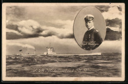AK SM U-Boot U9, Portrait Vom Kommandant Kapitän Weddigen  - Guerra