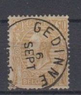 BELGIË - OBP - 1884/91 - Nr 50 T0 (GEDINNE) - Coba + 4.00 € - 1884-1891 Léopold II