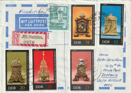Germany DDR Cover Einschreiben Registered - 1975 - Clocks Friendship Festival Of Russian And German Youths - Cartas & Documentos