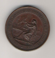Médaille En Bronze Compagnie D'assurances ( Antoine Fisch 1827-1892 ) - Professionali / Di Società