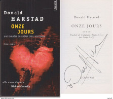 C1 Donald HARSTAD Carl Houseman ONZE JOURS Envoi DEDICACE Signed PORT INCLUS FRANCE - Livres Dédicacés