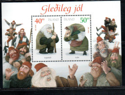 ISLANDA ICELAND ISLANDE 2000 CHRISTMAS NATALE NOEL WEIHNACHTEN NAVIDAD JOL BLOCK SHEET MNH - Blocks & Sheetlets