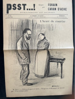 1898 Journal " PSST...! " AFFAIRE DREYFUS - Emile ZOLA - L'HEURE DU COURRIER - LUDUS PRO PATRIA - CARAN D'ACHE - FORAIN - 1850 - 1899