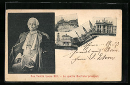 AK Sua Santita Leone XIII., Le Quattro Basiliche Principali  - Popes