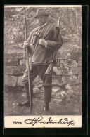 AK Paul Von Hindenburg In Jagdkleidung In Den Bayerischen Bergen Im Herbst 1923  - Personaggi Storici