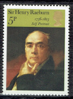 Tableau De H. Raeburn : Autoportrait - Unused Stamps
