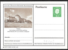 Germania/Germany/Allemagne: Intero, Stationery, Entier, Castello Solitude, Solitude Castle, Château Solitude - Castillos