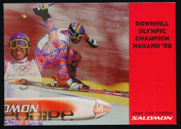 CPSM / CPM 10.5 X 15  Sport D'hiver SKI (30) Alpin Descente JEAN LUC CRETIER Champion Olympique Nagano 1998 - Sports D'hiver