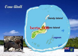 Pitcairn Oeno Atoll Map New Postcard * Carte Geographique * Landkarte - Isole Pitcairn