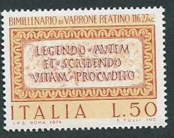 Italia, Italy, Italie, Italien 1974; Marco Terenzio Varrone Reatino: Scrittore E Politico Romano Del I Secolo A. C. New. - Schrijvers