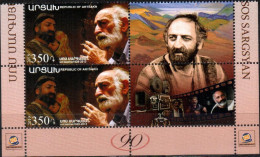 Artsakh 2019 "90th Anniversary Of Sos Sargsyan (1829-1913). Actor" 2v Zf Quality:100% - Armenia