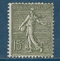 France - 1904 - Type Semeuse Lignée 15 C. Vert-gris - Y&T N° 130b Type III ** Neuf ( Gomme D'origine). - Nuevos