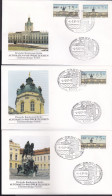 Berlin, 1987, 6 ATM Schmuck-FDC Mit Verschiedenen Ansichten Des Charlottenburger Schlosses - Other & Unclassified