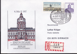 Berlin, 1987, ATM R-Schmuck-FDC Mit Ansicht Des Berliner Charlottenburger Schlosses - Sonstige & Ohne Zuordnung