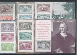 Motive  Persönlichkeiten  Christoph Kolumbus 6 Blocks Von Spanien ** 1992 Bl 45 - 50 - Christopher Columbus