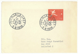 SC 51 - 46 Scout SWEDEN - Cover - Used - 1958 - Lettres & Documents