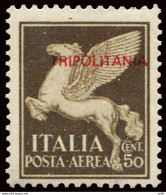 Tripolitania - Posta Aerea Cent. 50 Ben Centrato - Tripolitania