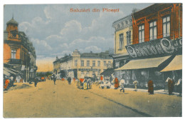 RO 61 - 16501 PLOIESTI, Market, Romania - Old Postcard, CENSOR - Used - 1917 - Rumänien