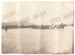 RO 61 - 23077 BUZAU, Soldiers Crossing The River, Romania - Old Postcard, Real Photo (11/8 Cm ) - Unused - 1916 - Rumänien