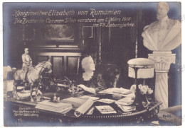 RO 61 - 23101 Queen ELISABETH's Office, Statues Of King CAROL I, Romania - Old Postcard ( 18/13 Cm ) - Unused - Rumänien